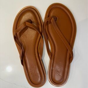 J. Crew Brown Leather Sandals